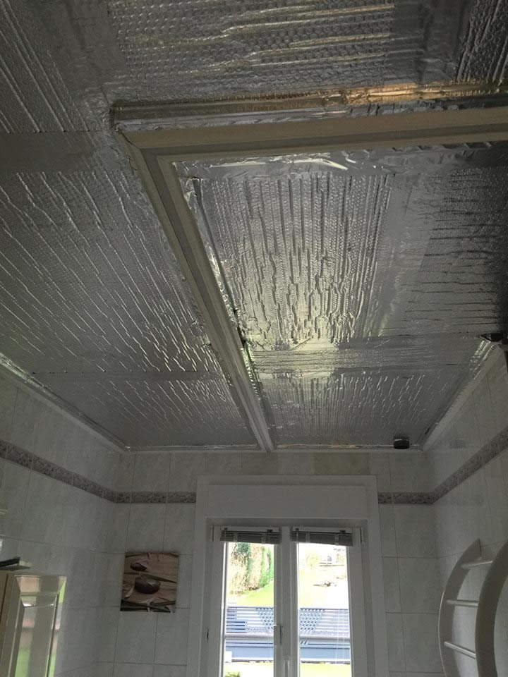 Installation rbull pro avant pose plafond chauffant